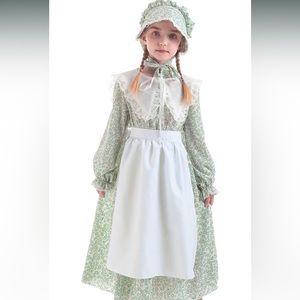 Girls Colonial Costume Pioneer Dress